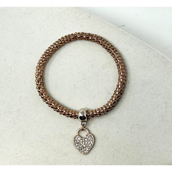 3 Bracelets - Beaded With Heart Charm, Wire wrapped gemstone, & Layerd‎ Beads. - Picture 5 of 9